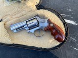 Smith Wesson model 66 4,357 mag 3inch revolverRed RampTT,combat hammer,s & w wood grips finger groove,ANIB.gun comes with the factory matching box