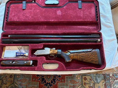 Krieghoff K80 Gold Super Scroll w/ Carrier Barrel and custom Briley Ultralights