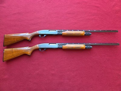 Remington 870 Matched Pair, No. 455, 28 Ga & .410, 25” BBL, Skeet, 1969, Fabulous!