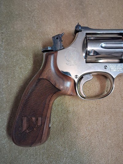 Nickle S&W model 19-4, 6 inch, .357 Magnum - Image 6 of 7