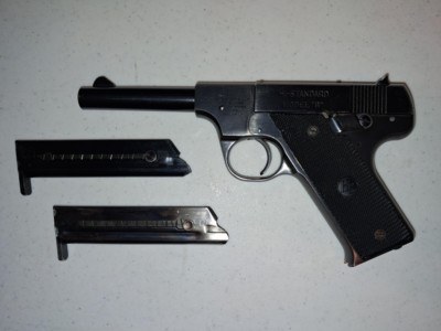 Hi-Standard model B, .22 LR, made in 1939 - Image 1 of 2