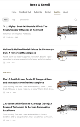 Rose & Scroll: Fine Gun Journal Subscription - 4 of 5