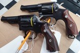 Pair of Sequential S# Ruger Police Service Six Revolvers in .380 Rim - 5 of 14