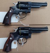 Pair of Sequential S# Ruger Police Service Six Revolvers in .380 Rim - 1 of 14