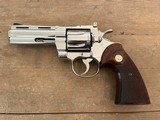 Colt Python 4" Nickel early Pre Letter E Series Nickel 1966 - 15 of 20