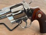 Colt Python 4" Nickel early Pre Letter E Series Nickel 1966 - 3 of 20