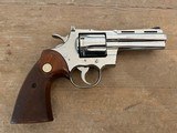 Colt Python 4" Nickel early Pre Letter E Series Nickel 1966 - 14 of 20