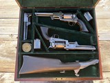 Colt 3rd Model Dragoon U.S. Marked Consecutive Set- Martially Marked with Shoulder Stock and Case - 1 of 16
