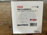 Nightforce NX8 2.5-20x50 F1 Mil C Scope - 7 of 8