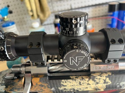 Nightforce ATACR 5-25x56 F1 MIL R Scope with Rings