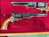 Texas Shipped Colt 2nd Generation Engraved Pistols- Lettered - Gold Inlay- Dragoon and 1851 Navy - 6 of 15