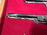Texas Shipped Colt 2nd Generation Engraved Pistols- Lettered - Gold Inlay- Dragoon and 1851 Navy - 14 of 15