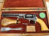 Colt 1849 Pocket Pistol - Gustave Young Engraved - Cased & Lettered - Image 7 of 15