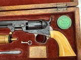 Colt 1849 Pocket Pistol - Gustave Young Engraved - Cased & Lettered - Image 5 of 15