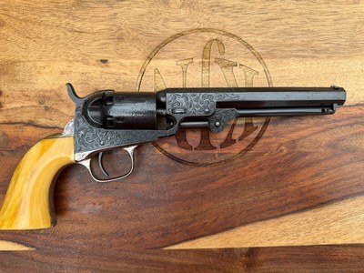 Colt 1849 Pocket Pistol - Gustave Young Engraved - Cased & Lettered - Image 14 of 15