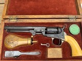 Colt 1849 Pocket Pistol - Gustave Young Engraved - Cased & Lettered - Image 6 of 15