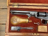 Colt 1849 Pocket Pistol - Gustave Young Engraved - Cased & Lettered - Image 8 of 15