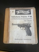 Walther P38 .22LR Conversion Kit - SN 431 - 1 of 14