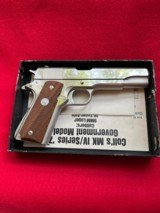 Colt MKIV Series 70 Nickel With 2-Piece Box .45 ACP Manufactured 1972 - 9 of 11