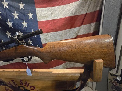 SAVAGE MODEL 23D 22 HORNET WITH A MALCOLM 4X SCOPE - Image 8 of 14