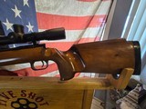 ANSCHUTZ MODEL 54 22LR TARGET RIFLE WITH SIGHTRON 712NI0011 36 POWER SCOPE - 7 of 14