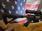 RUGER 204 WITH PSA LOWER A WILSON COMBAT 18 INCH FLUTED BARREL AND RAIL WITH A COLT SCOPE MOUNT and a vortex STRIKE EAGLE SCOPE - 2 of 12