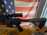 RUGER 204 WITH PSA LOWER A WILSON COMBAT 18 INCH FLUTED BARREL AND RAIL WITH A COLT SCOPE MOUNT and a vortex STRIKE EAGLE SCOPE - 7 of 12