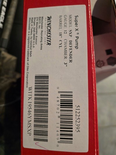 WINCHESTER SXP SUPER X PUMP 12GA DEFENDER - Image 13 of 13