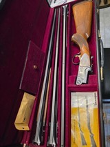 SKB MODEL 600 3 BARREL SET 410,28GA AND 20GA WITH ORIGINAL CASE ITHICA GUN COMPANY - 1 of 15