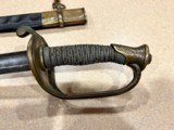 Civil War Model 1850 Foot Officer's Sword w/ Scabbard - 2 of 15