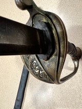 Civil War Model 1850 Foot Officer's Sword w/ Scabbard - 8 of 15