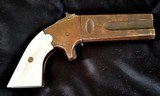 American Arms Company rare brass, Derringer, with Mother of Peal grips, used during the Civil War,(see info) offers considered - 1 of 9