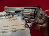 Exquisite Factory Engraved Smith & Wesson Model 686 Double Action .357 Magnum Revolver with S&W Letter - 2 of 13