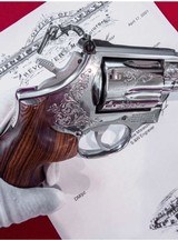Exquisite Factory Engraved Smith & Wesson Model 686 Double Action .357 Magnum Revolver with S&W Letter - 6 of 13