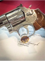 Exquisite Factory Engraved Smith & Wesson Model 686 Double Action .357 Magnum Revolver with S&W Letter - 4 of 13