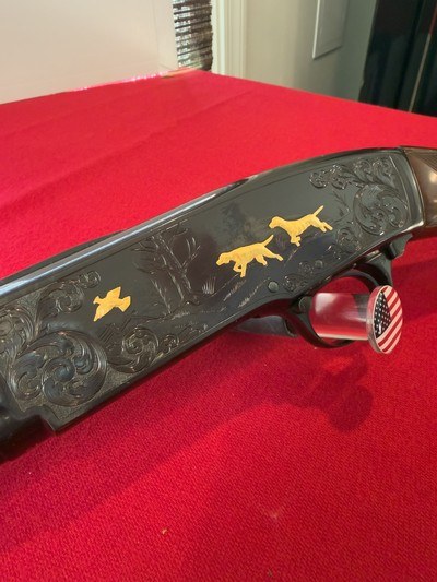 Winchester Model 42 A Robertson Master Engraved Signed Gold Inlaid .410 Ga