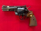 Stunning Blued4 Inch Colt Python 1981 With Colt Letter, Factory Box and Papers - 5 of 21