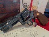 Stunning Blued4 Inch Colt Python 1981 With Colt Letter, Factory Box and Papers - 2 of 21
