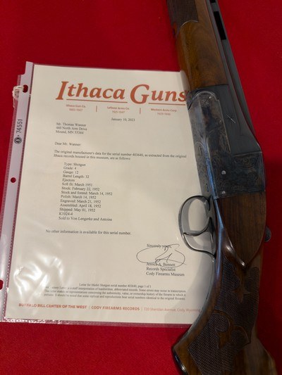 Fabulous Factory Engraved 12 GA Ithaca Grade 4E Single Barrel Trap Shotgun