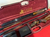Caesar Guerini Magnus Color Case Gold Inlay Engraved 3 Barrel Set - 10 of 11