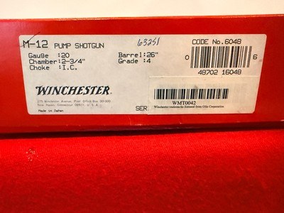 20 Gauge Factory Engraved 1993 Winchester Model 12 Grade IV **Serial #42** - Image 15 of 19