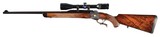 Master Engraved and Gold Inlaid Kazakhstan Themed Ruger/Spink No. 1 Single Shot Rifle with Zeiss Scope and Case - Image 3 of 8