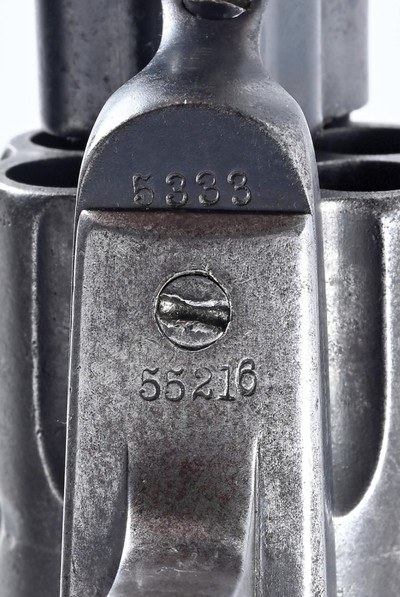 PRIME CUSTER RANGE 1874 COLT 45 ARTILLERY MODEL SINGLE-ACTION ARMY REVOLVER WITH KOPEC LETTER - Image 9 of 11