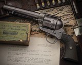 Historic First Generation Colt Frontier Six Shooter Single Action Army Revolver Associated with the Range Wars Caliber 44-40 WCF