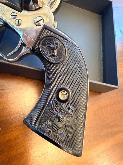 Colt Single Action Army Revolver – Rare .44 Special – Nickel Finish – 43/4” Barrel – 3rd Generation - Image 4 of 9
