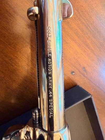 Colt Single Action Army Revolver – Rare .44 Special – Nickel Finish – 43/4” Barrel – 3rd Generation - Image 2 of 9