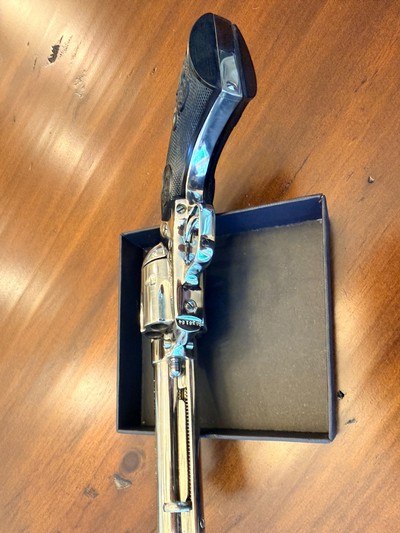 Colt Single Action Army Revolver – Rare .44 Special – Nickel Finish – 43/4” Barrel – 3rd Generation - Image 9 of 9