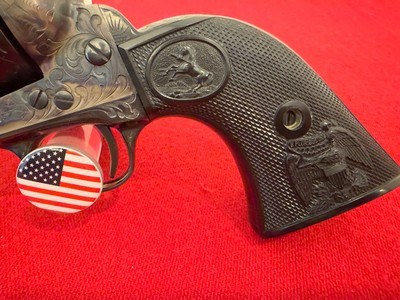 1978 Colt Custom Shop Factory Engraved SAA .45 Colt 7.5” - Image 4 of 8
