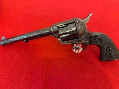 1978 Colt Custom Shop Factory Engraved SAA .45 Colt 7.5” - Image 3 of 8