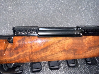 “His & Hers” Custom Weatherby Mark V Presentation Rifles – Safari Club International Gold Inlay & Exhibition Walnut – 7mm Back Country .280 Ackley Imp - Image 3 of 25